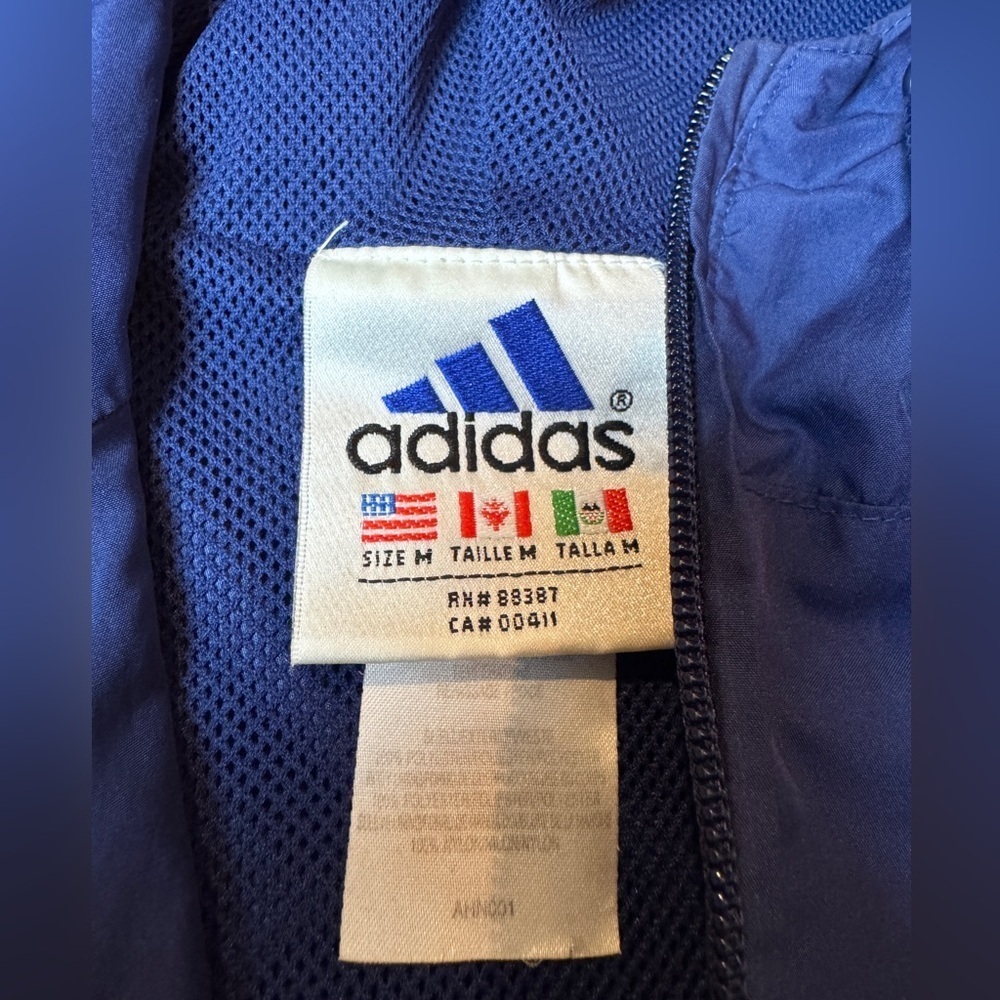 Adidas Blue vintage windbreaker coat - Picture 3 of 16